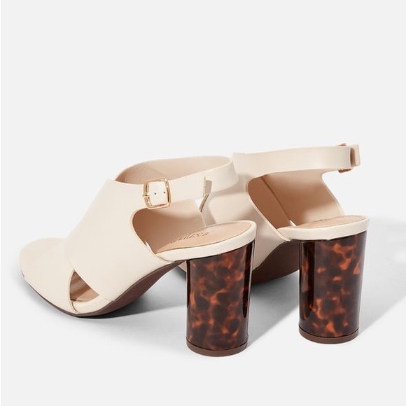 JUSTFAB Jayda Sling-Back Heeled Sandal- Bone - Picture 4 of 13